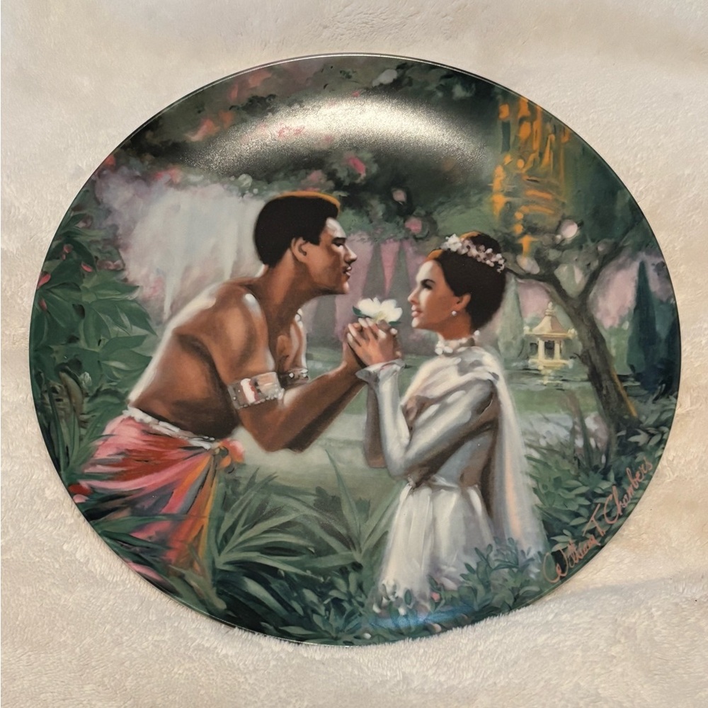 The Edwin M Knowles China Co “We Kiss In A Shadow”- Still In Box- RARE 1985